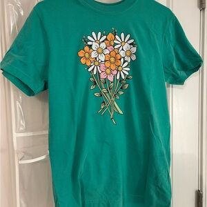 floral graphic tee